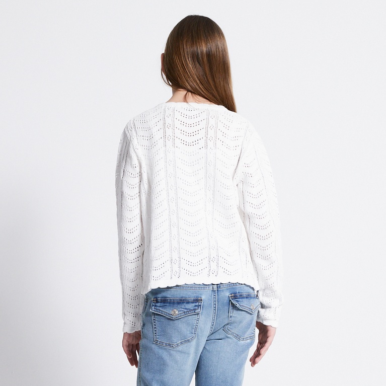 Crochet knit cardigan "Vidia star"